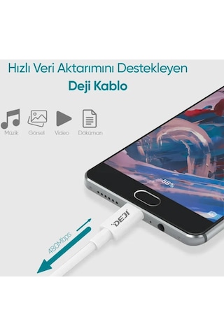 Woyax by Deji Samsung Uyumlu Galaxy A11 A21 A31 A41 A51 A02S A12 A13 A32 A42 Hızlı Şarj Aleti Type-C