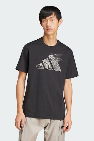 Adidas City Escape Erkek Siyah Spor Tişört Jı6788 Siyah