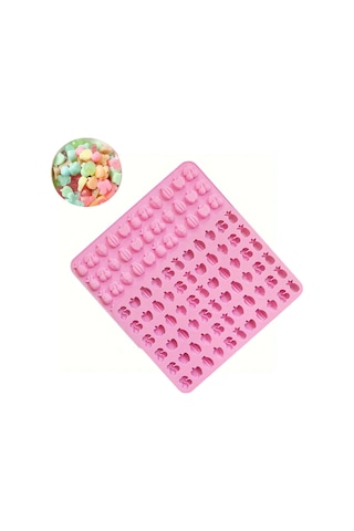 Silikon Kek Kalıp Çikolata Minik Meyve Figürleri Kalıbı Şeker Hamuru Jelibon Kalıbı Çok Renkli