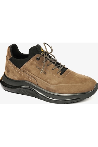 Greyder 16492 Erkek Hakiki Deri Streç Air Taban Günlük Ayakkabı Duman