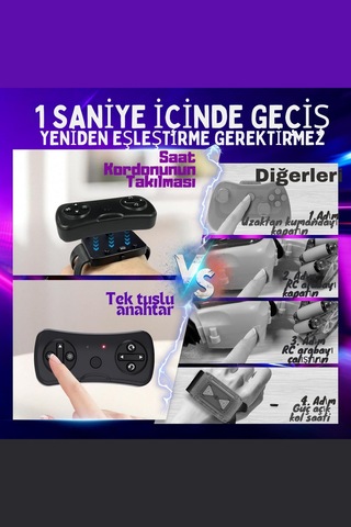 Ucuzuna Bak Oyuncak 2.4 Ghz Bilekten Ve Uzaktan Kumandalı Işıklı 4X4 Çift Kumandalı Akrobat Araba Şarjlı