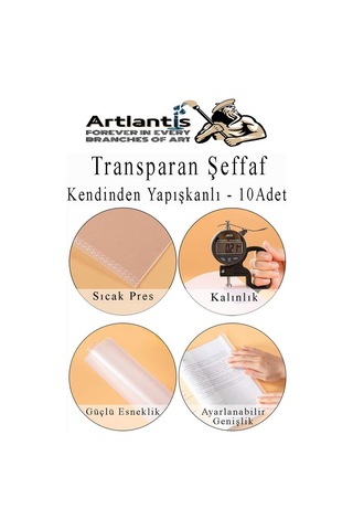 Hazır Kitap Kaplığı Şeffaf Buzlu Renkli 10 Adet 1 Paket Cırtlı Ayarlanabilir Kendinde Yapışkanlı Kaplık Okul Sınıf Karışık