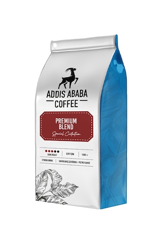 Addis Ababa Coffee Premium Blend Çekirdek Kahve 1 KG