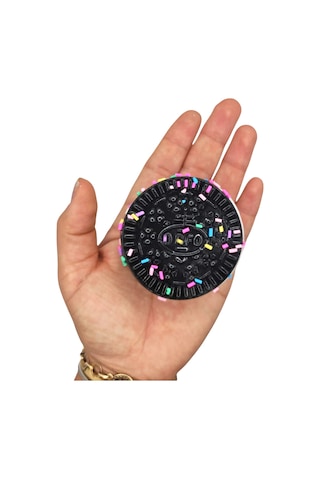 Yuvarlak Bisküvi Şekilli Squishy Taba Sukuşi Yumuşacık 6,5 Cm Sukuşi - 1 Adet