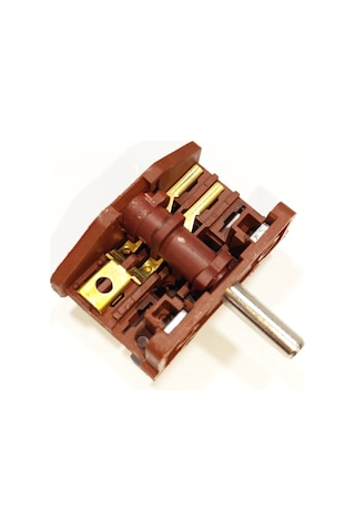 Çevirmeli Şalter 2+2 Kahverengi 0-1-2-3 Kademe Polyemit Metal Saplı 1 Adet