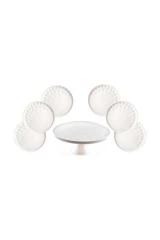 Jumbo Golfline 7 Parça Pasta Takımı Beyaz