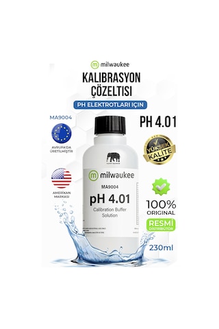 Milwaukee Ma9004 Ph 4.01 Kalibrasyon Solüsyonu 230 Ml