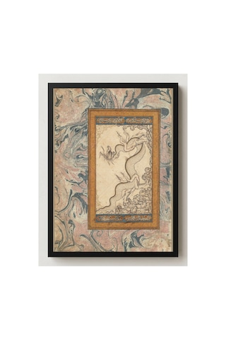 Hat Sanatı Osmanlı Albümünden Ejderha Çalışması Çerçevesiz Poster 21x30 Cm A4 Hat Sanatı İslami