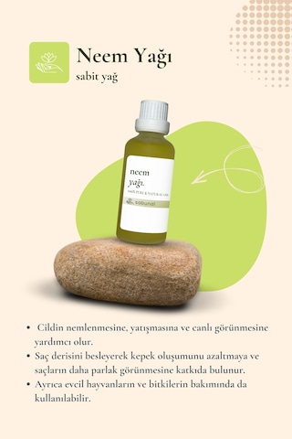 Sabunal Neem Yağı 50 ML Doğal Cilt Ve Saç Bakım Yağı