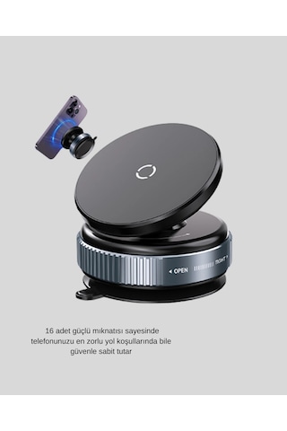 Bay Mıknatıslı Araç Telefon Tutucu Vakum Teknolojili 360 Ayarlanabilir Najmaddin 94857053