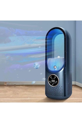 Yingfu Taşınabilir Klima Fanı Mavi Renk Usb Sisleme Fonksiyonu Ev İçin Hafif Ve Taşınabilir