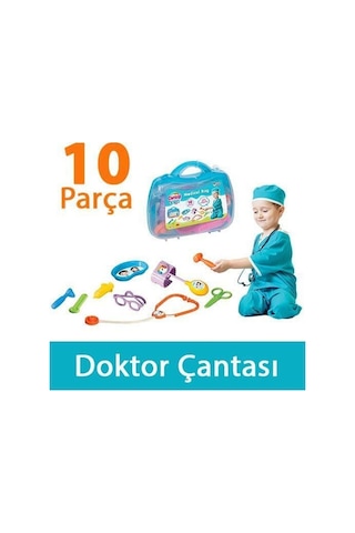 Dede Oyuncak Candy Doktor Çantası Steteskop Çocuk Eğitici Oyun Seti Doktorculuk