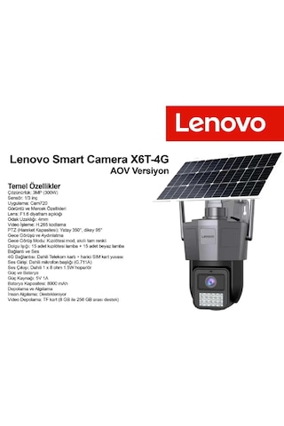 Lenovo G4s4-u X6t-4g-u 4k Ultra Hd 4g Solar Kamera Aov