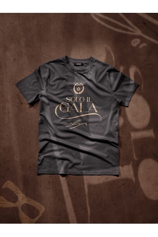 Gsstore Galatasaray Solo Il Gala Erkek T-shirt E251550 Antrasit