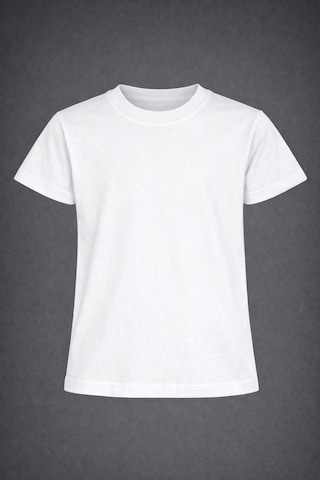 Dıgıl Kids Unisex Çocuk Düz Tişört Sade Beyaz Dıgıl Kids Unisex Çocuk Düz Tişört Sade Beyaz