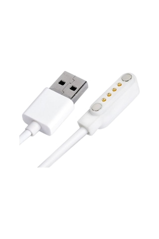 Usb 4 Pin Pogo Kablo Akıllı Saat Manyetik Sabitleyici Şarj Kablosu Gt88 Gt68 Kw08 Kw18 Kw88 Kw98