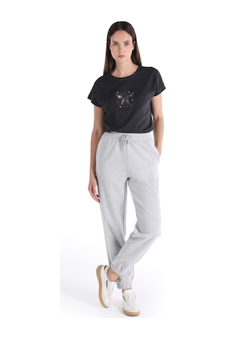Colins Regular Fit Orta Bel Gri Kadın Eşofman Altı Cl1065647 Gri Melanj