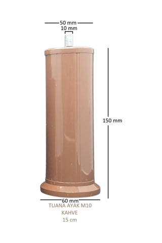 Tuana Ayak 15 cm M10 Cıvatalı Kahve