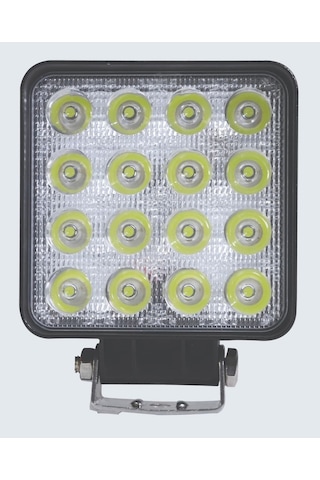 Led Kare Çalışma Lambası 16 Led 10/30v E-belgeli 48w - Wolfram 31909