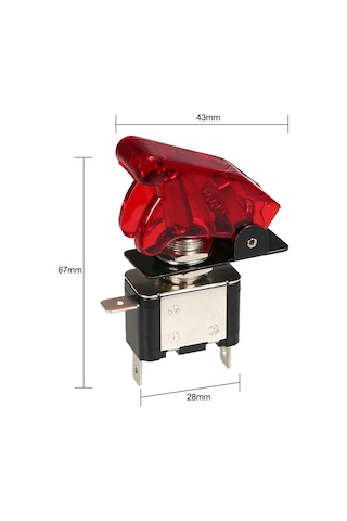 Dianziye 12v 20a Yeşil Led Işıklı Araba Yarışcı Rocker Anahtarı - Abs Malzeme, Evrensel Uyumlu Aksesuar Kontrolü