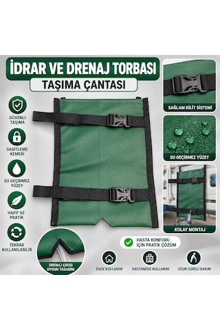 Idrar Ve Drenaj Torbası Taşıma Çantası Ayarlanabilir Kemerli, Su Geçirmez, Bacağa Sabitlenen Model