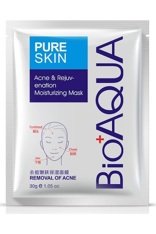 Bioaqua Pure Skin Sivilceye Meyilli Ciltler için Maske 30 Gr