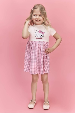 Defacto Hello Kıtty Fitilli Kaşkorse Elbise Kız Bebek H1208a526smer105 Ekru-er105