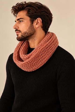 Boldy Örme Boyunluk Triko Atkı Somon Unisex (528295206)