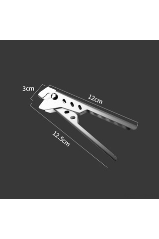 Xindoker Alüminyum Kapak Tutucu - Isıya Dayanıklı, Fırın Ve Tencere Taşıma Aracı 12.5x3 Cm Gümüş