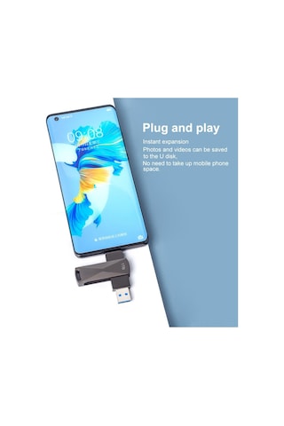 Vkemall Type-c Ve Usb 3.0 Çift Arayüzlü 1tb Yüksek Kapasiteli Hızlı Flash Bellek - Akıllı Telefon Ve Bilgisayar Uyumlu