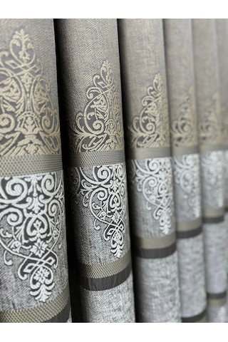 Nivemeshome Çakı Fj672069 V-5327 Toprak 1/3 Sık Pileli Fon Perde Apm Toprak