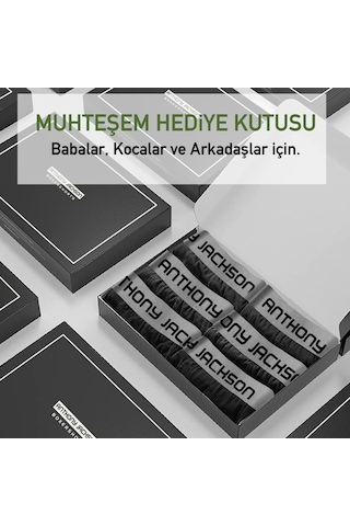 Anthony Jackson Likralı 6'Lı Kutu Premium Erkek Boxer Lucıo