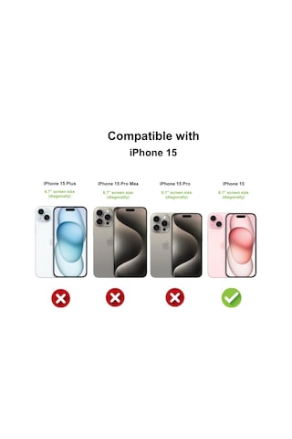 Apple Uyumlu iPhone 15 Kılıf Magsafe Kablosuz Şarj Şeffaf Kapak