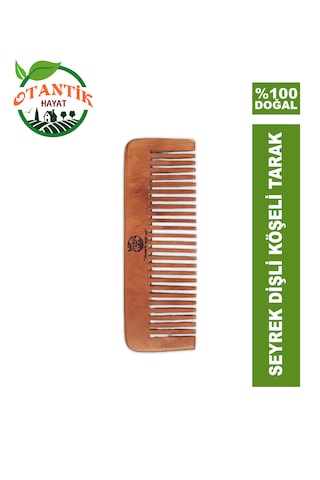 Otantik Hayat Ahşap Seyrek Dişli Tarak 15 x 5.5