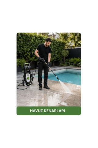 Povver PLT304-1400D 1400W 120 Bar Profesyonel Yüksek Basınçlı Yıkama Makinesi