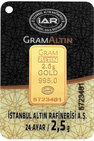 Tuğrul Kuyumculuk  24 Ayar Külçe Altın 2.5 G