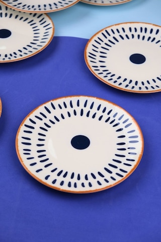 Tabak Evi Porselen Spotty Pasta Tabağı 19,50cm Sp3 6 Kişilik 6 Parça Çok Renkli
