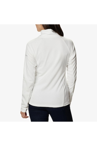 Columbia Glacial 1/2 Zipped Kadın Beyaz Polar Düz 1802201125 Krem