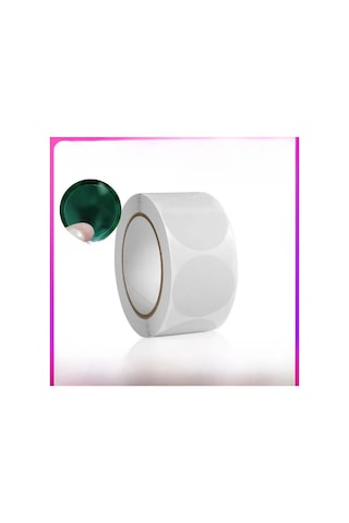 Moveevo Dairesel Boş Etiketler, Elle Sınıflandırma Ve Kapama İçin 500 Adet Sticker Roll 500 Adet