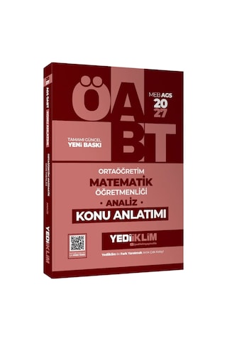 Yediiklim 2027 Öabt Meb-ags Lise Ortaöğretim Matematik Öğretmenliği Analiz Konu Anlatımı
