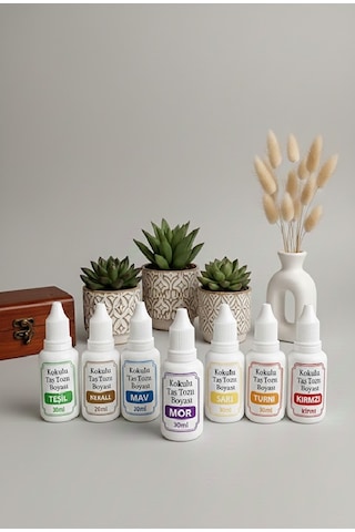 7 Renk Kokulu Taş Tozu Boyası - 30 Ml X 7 Adet