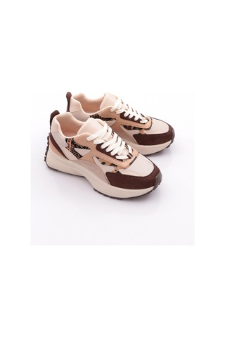 Dgn 83144 Kadin Sneaker Ayakkabi Kahve Süet