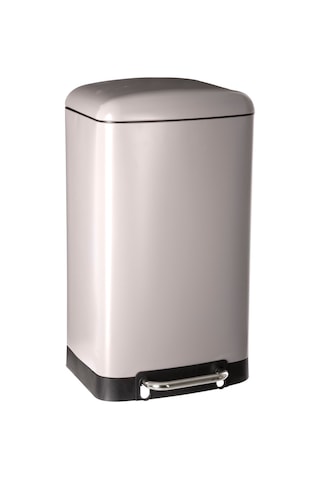 5five Simply Smart Ariane 30 Lt Metal Çöp Kovaları Bej Açık Kahverengi