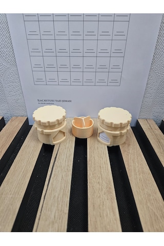 Portatif İlaç Kutusu Bej