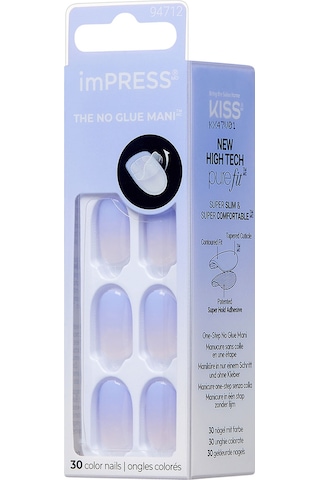 İmpress Color Kendinden Yapışkanlı Takma Tırnak Kısa Ombre Lila