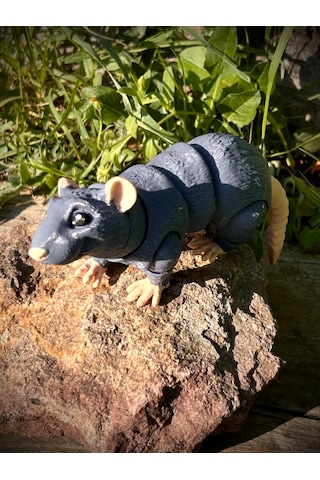 Sıçan Oyuncak Figür 3d Hareketli Organik Vip Model- Büyük Boy