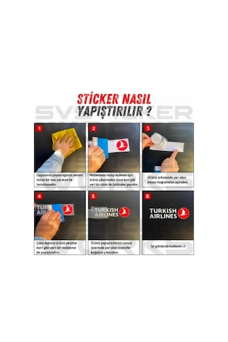 Türk Sticker Arka Cam Uluyan Kurt Ccc Sticker Tüm Araçlara Uyumlu Beyaz Renk Beyaz