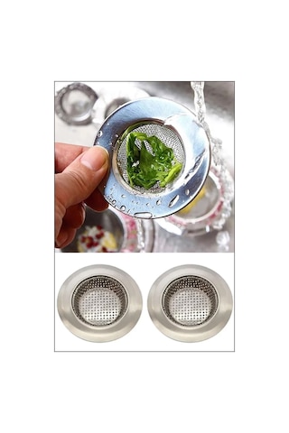 Paslanmaz Çelik Lavabo Süzgeci Metal