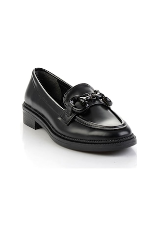 Bambi Siyah Kadın Loafer Ayakkabı K01216401309 Siyah