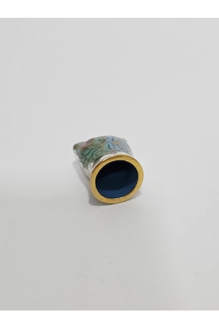 Antika Cloisonne Emaye Yüksük 28,20x19mm 063